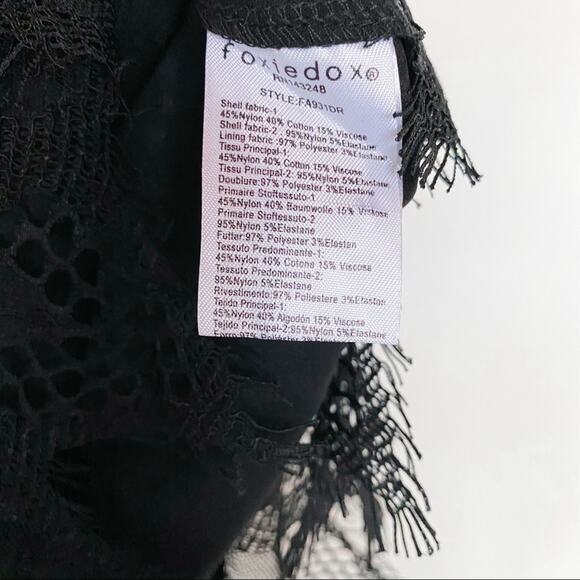 Foxiedox Maisie Lace & Velvet Cocktail Dress Size 6 - Picture 10 of 15